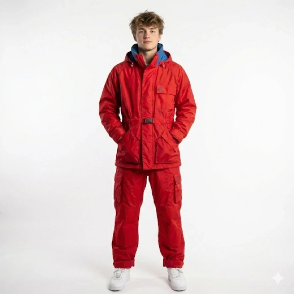 North Sails Unisex Foul Weather Rain Suit Red Small